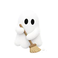 Ghost sweeping with a broom